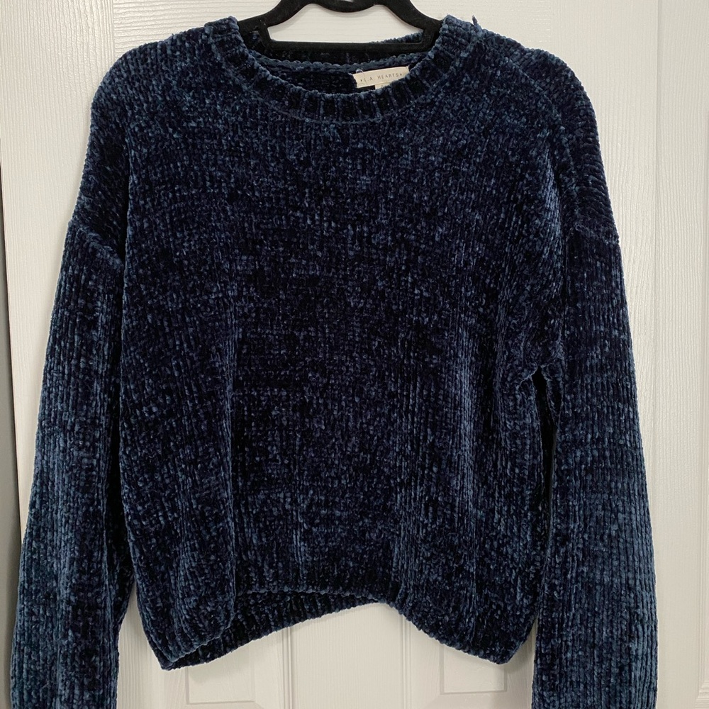 LA Hearts Blue Sweater